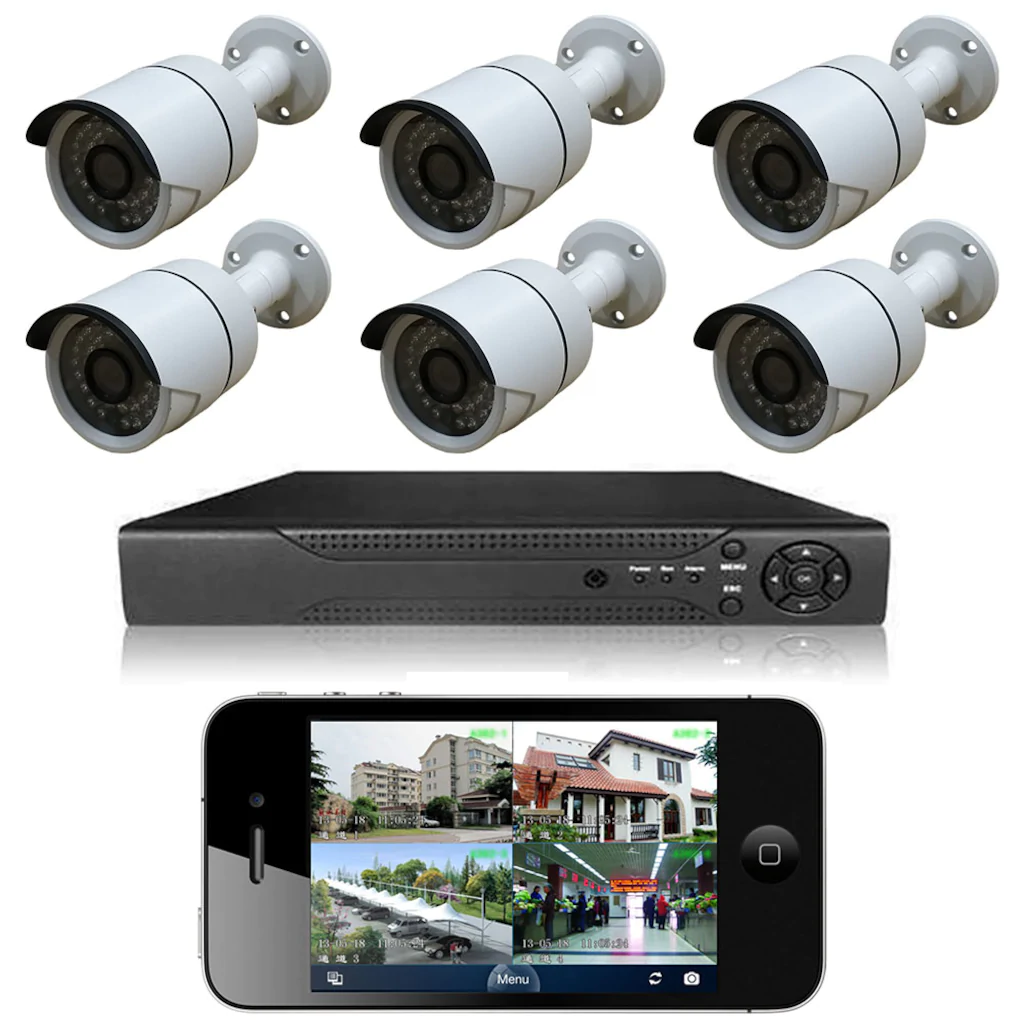 6 LI SET GÜVENLİK KAMERASI 2 MP DVR 